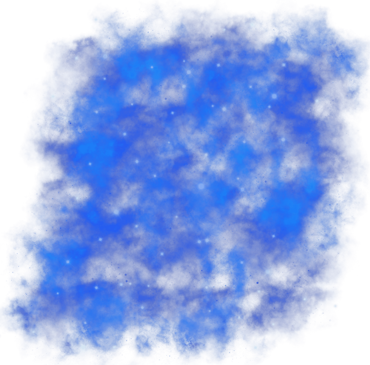 Blue galaxy cloud overlay