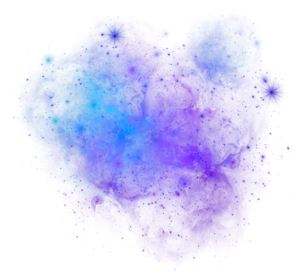 Blue Violet & Green Space Galaxy Overlay Background